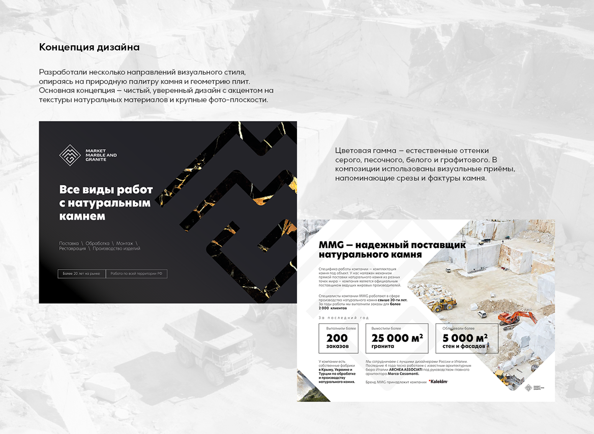 Пример инфографики и визуализации данных в презентации